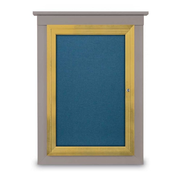 United Visual Products Letterboard, 36x24, Black/Blue UV9020ACS3624-BLACK-BARBLU - main